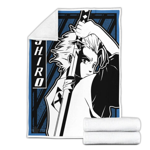 Plaid Toshiro Hitsugaya Bleach Couverture Plaid Polaire Plaid Canapé – Image 3