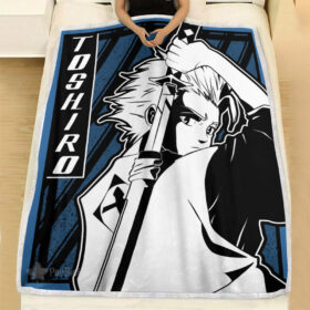 Plaid Toshiro Hitsugaya Bleach Couverture Plaid Polaire Plaid Canapé