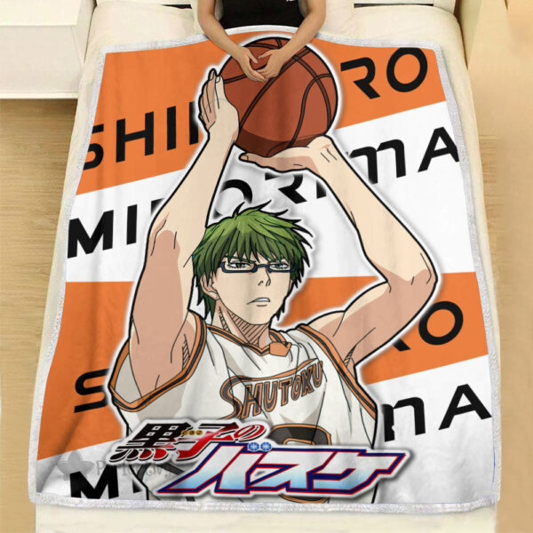Plaid Shintaro Midorima Kuroko no Basket Couverture Plaid Polaire Plaid Canapé – Image 2
