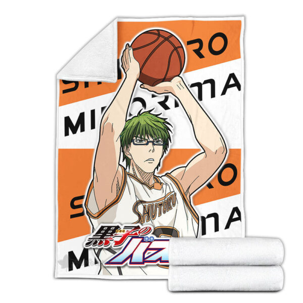 Plaid Shintaro Midorima Kuroko no Basket Couverture Plaid Polaire Plaid Canapé – Image 3