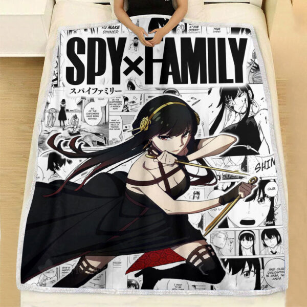 Plaid Yor Forger Spy X Family Couverture Plaid Polaire Plaid Canapé – Image 3