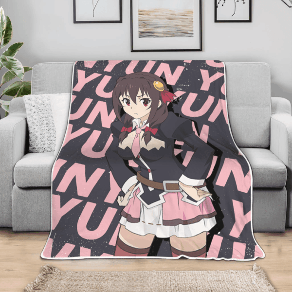 Plaid Yunyun KonoSuba Couverture Plaid Polaire Plaid Canapé – Image 3