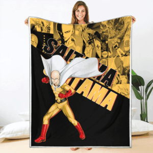 Plaid Saitama One Punch Man 02 Couverture Plaid Polaire Plaid Canapé