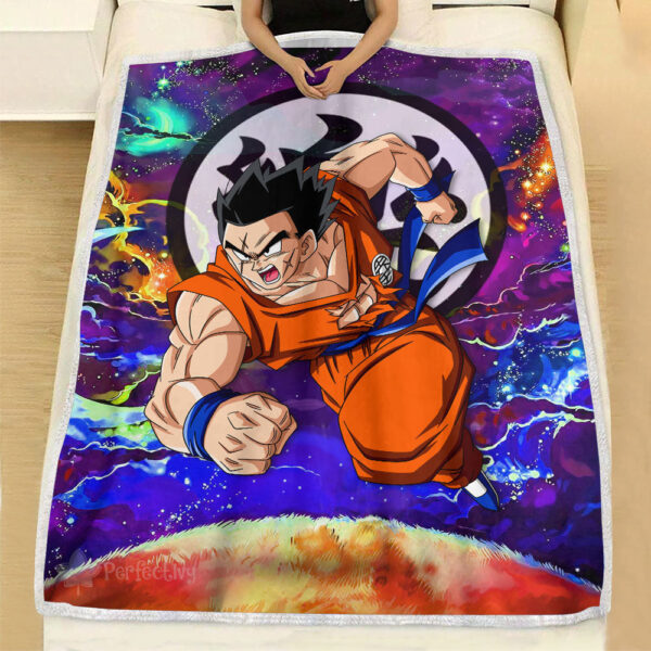 Plaid Yamcha Dragon Ball DBZ Couverture Plaid Polaire Plaid Canapé – Image 3