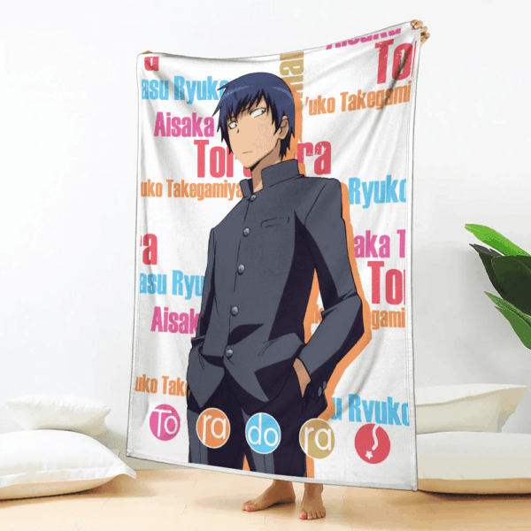 Plaid Ryuuji Takasu Toradora Couverture Plaid Polaire Plaid Canapé – Image 2