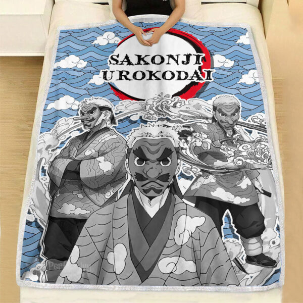 Plaid Sakonji Urokodaki Demon Slayer 01 Couverture Plaid Polaire Plaid Canapé – Image 3