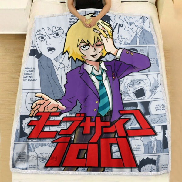 Plaid Teruki Hanazawa Mob Psycho 100 Couverture Plaid Polaire Plaid Canapé