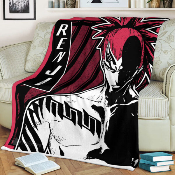 Plaid Renji Abarai Bleach 02 Couverture Plaid Polaire Plaid Canapé – Image 2