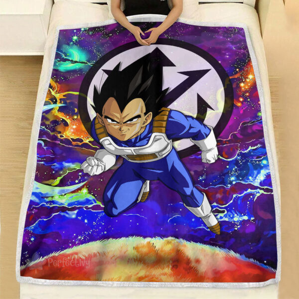 Plaid Vegeta Dragon Ball DBZ 02 Couverture Plaid Polaire Plaid Canapé – Image 3