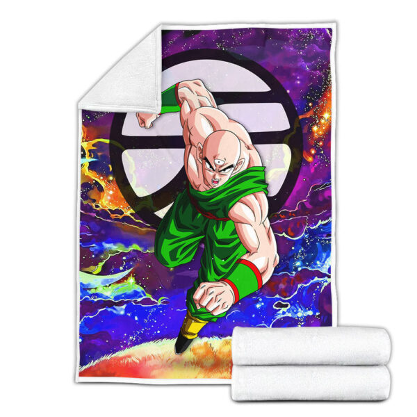 Plaid Tenshinhan Dragon Ball DBZ Couverture Plaid Polaire Plaid Canapé – Image 2