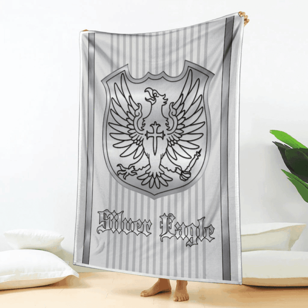 Plaid Sliver Eagle Magic Knights Black Clover Couverture Plaid Polaire Plaid Canapé – Image 2