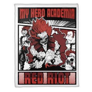 Plaid Red Riot Eijiro Kirishima My Hero Academia Couverture Plaid Polaire Plaid Canapé