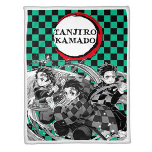Plaid Tanjro Demon Slayer Couverture Plaid Polaire Plaid Canapé