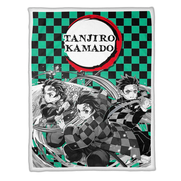 Plaid Tanjro Demon Slayer Couverture Plaid Polaire Plaid Canapé