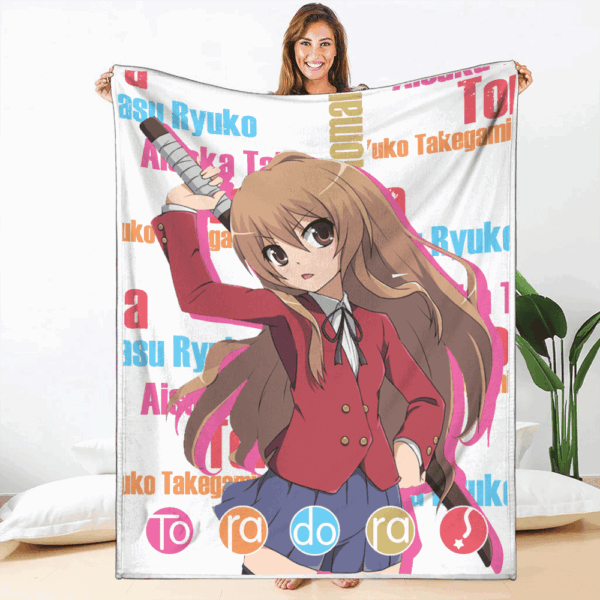 Plaid Taiga Aisaka Toradora Couverture Plaid Polaire Plaid Canapé