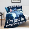 Plaid Stitch dans Lilo et Stitch 7 Couverture Plaid Polaire Plaid Canapé