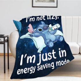 Plaid Stitch dans Lilo et Stitch 7 Couverture Plaid Polaire Plaid Canapé