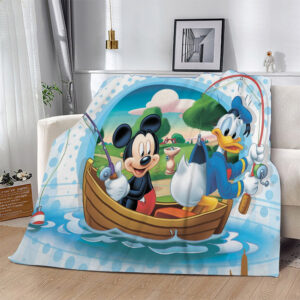 Plaid Mickey Mouse et Donald Duck Disney Couverture Plaid Polaire Plaid Canapé