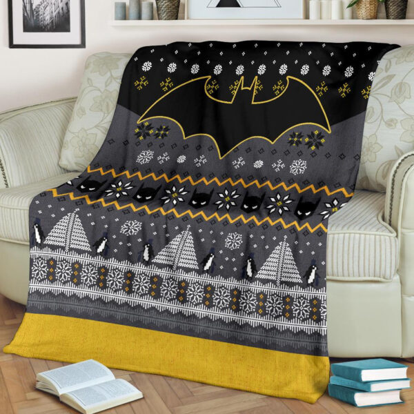 Plaid Batman Noël 1001 Couverture Plaid Polaire Plaid Canapé – Image 2