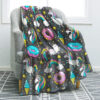 Plaid Licorne mignonne pour les enfants 3 Couverture Plaid Polaire Plaid Canapé