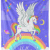Plaid Licorne mignonne pour les enfants 1 Couverture Plaid Polaire Plaid Canapé