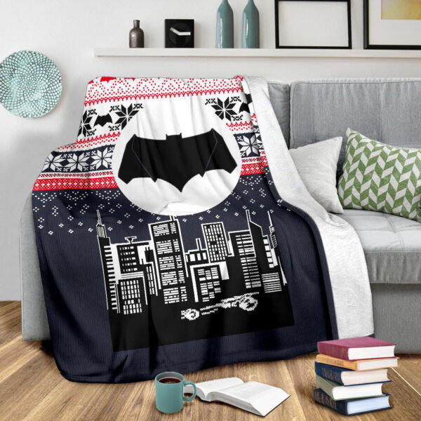 Plaid Batman Noël 1002 Couverture Plaid Polaire Plaid Canapé – Image 2