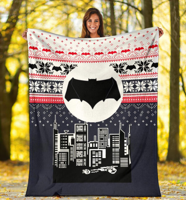 Plaid Batman Noël 1002 Couverture Plaid Polaire Plaid Canapé – Image 3
