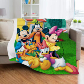 Plaid Mickey et ses amis 1001 Disney Couverture Plaid Polaire Plaid Canapé