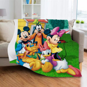 Plaid Mickey et ses amis 1001 Disney Couverture Plaid Polaire Plaid Canapé
