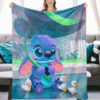 Plaid Stitch dans Lilo et Stitch 5 Couverture Plaid Polaire Plaid Canapé