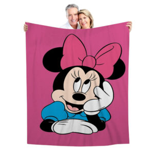 Plaid Minnie Mouse Disney Heureux 1002 Couverture Plaid Polaire Plaid Canapé