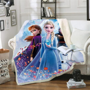 Plaid La Reine des neiges Elsa Anna Olaf 1006 Couverture Plaid Polaire Plaid Canapé