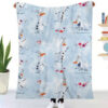Plaid Olaf mignon La Reine des neiges 1002 Couverture Plaid Polaire Plaid Canapé