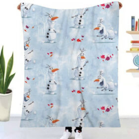 Plaid Olaf mignon La Reine des neiges 1002 Couverture Plaid Polaire Plaid Canapé