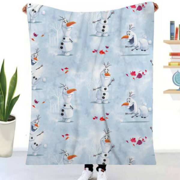 Plaid Olaf mignon La Reine des neiges 1002 Couverture Plaid Polaire Plaid Canapé
