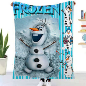 Plaid Olaf mignon La Reine des neiges 1001 Couverture Plaid Polaire Plaid Canapé