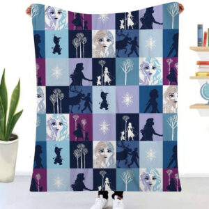 Plaid La Reine des neiges Elsa Anna Olaf 1002 Couverture Plaid Polaire Plaid Canapé