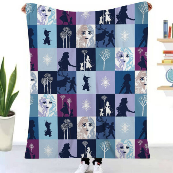 Plaid La Reine des neiges Elsa Anna Olaf 1002 Couverture Plaid Polaire Plaid Canapé