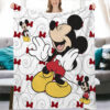 Plaid Visage de Mickey Mouse mignon Disney 1003 Couverture Plaid Polaire Plaid Canapé