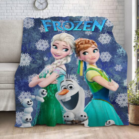 Plaid La Reine des neiges Elsa Anna Olaf Couverture Plaid Polaire Plaid Canapé