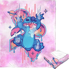 Plaid Stitch dans Lilo et Stitch 6 Couverture Plaid Polaire Plaid Canapé
