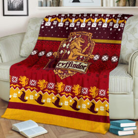 Plaid Harry Potter Gryffondor Noël 1001 Couverture Plaid Polaire Plaid Canapé