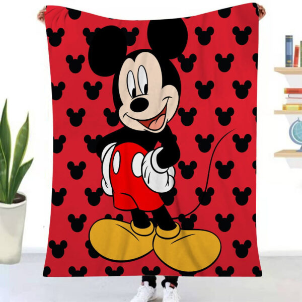 Plaid Mickey Mouse 1003 Disney Couverture Plaid Polaire Plaid Canapé – Image 2