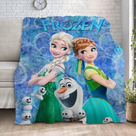 Plaid La Reine des neiges Elsa Anna Olaf 1001 Couverture Plaid Polaire Plaid Canapé