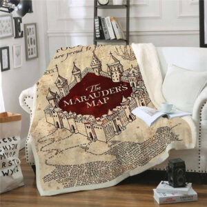Plaid Château de Poudlard Harry Potter 1001 Couverture Plaid Polaire Plaid Canapé