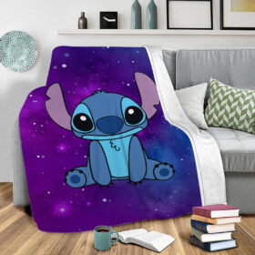 Plaid Stitch Lovely 1 Lilo et Stitch Couverture Plaid Polaire Plaid Canapé