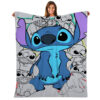 Plaid Stitch dans Lilo et Stitch 2 Couverture Plaid Polaire Plaid Canapé