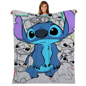 Plaid Stitch dans Lilo et Stitch 2 Couverture Plaid Polaire Plaid Canapé