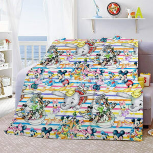 Plaid Mickey Mouse et tous les personnages Disney Couverture Plaid Polaire Plaid Canapé