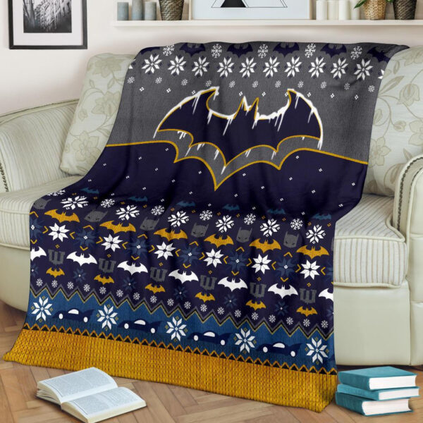 Plaid Batman Noël 1003 Couverture Plaid Polaire Plaid Canapé – Image 2